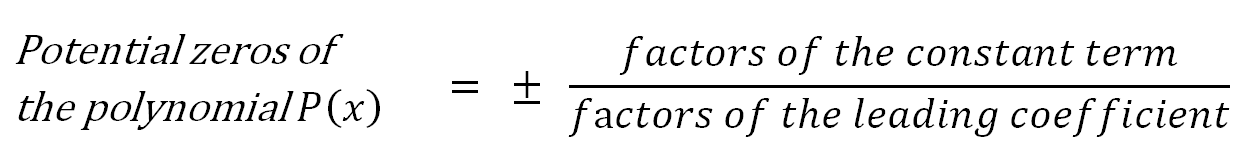 rational zero theorem