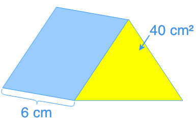volume of triangular prisms