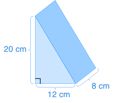 Volume of triangular prisms