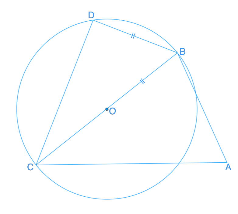 using tangent properties to find missing angles and lengths