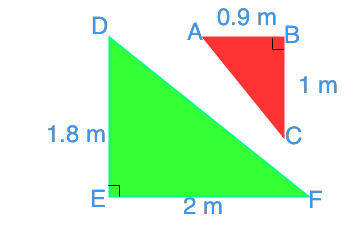 determine similar right triangles