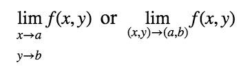 limit notation