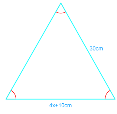 determining the side length of equilateral triangles