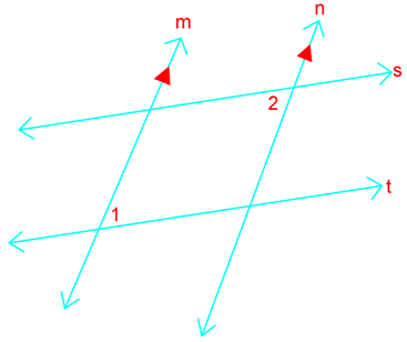 Writing a two-column proof to prove parallel lines