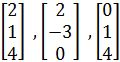 are the set of vectors linearly independent