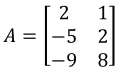 matrix to be multiplied with a scalar