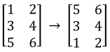 first type of matrix row operation