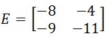 The determinant of a 2 x 2 matrix