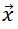 column vector x