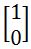 unit vector 1 and 0