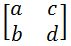 transformation matrix a, b ,c ,d