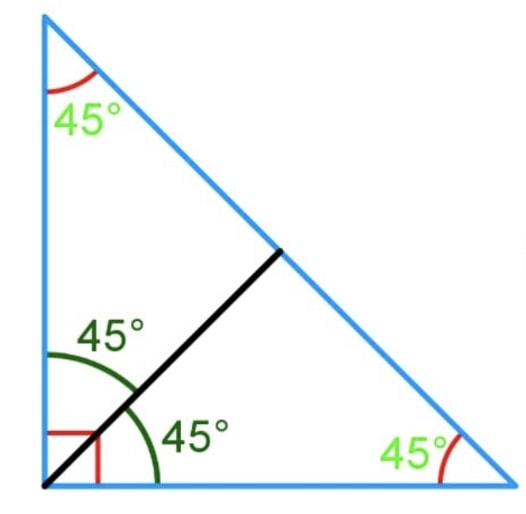 How to bisect a triangle into two small triangles with identical area