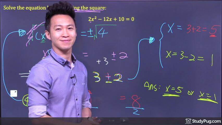 completing the square step 8