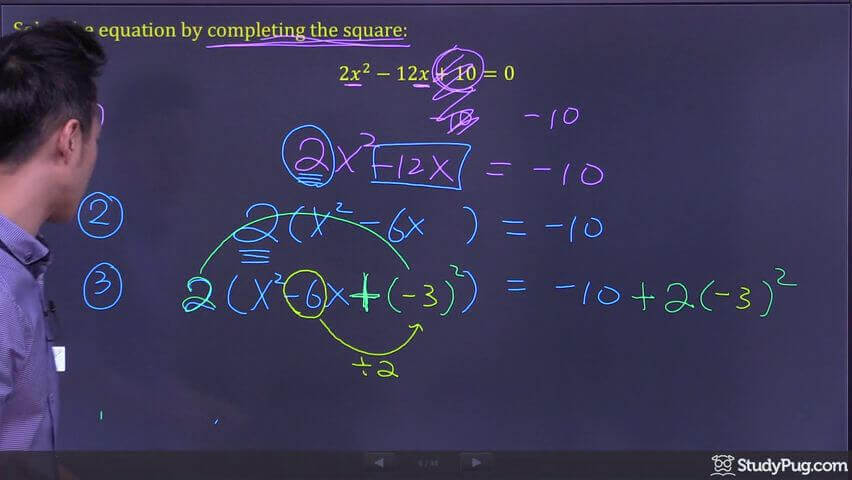 completing the square step 5