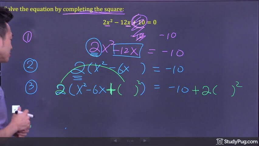 completing the square step 4