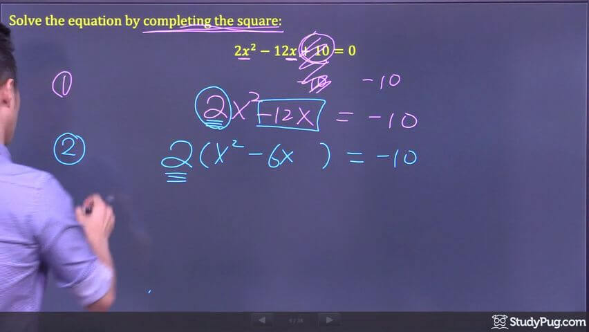 completing the square step 3