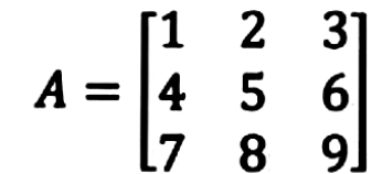 Equation 1: Example of a matrix