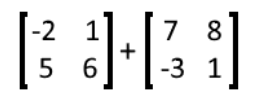 Equation 10: Addition of two matrices