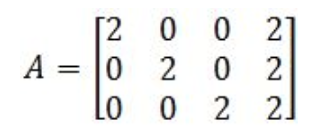 Equation 12: Matrix A