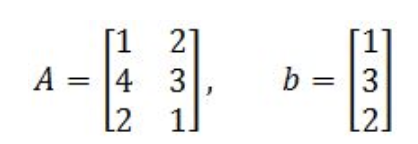 Equation 18: Matrix A and column vector b