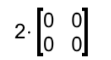 Equation 18: Scalar multiplication of a zero matrix