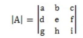 determinant of a matrix