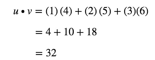 Equation 3: Dot Product Example pt.2