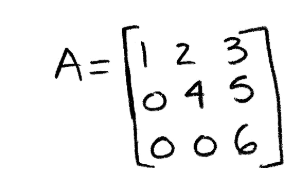Equation 32: Upper triangular matrix A