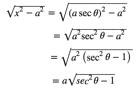 Equation 4: Substituting with asec pt.1