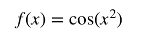 Equation 5: Derivative of cosx^2 pt.1
