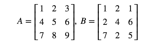 Equation 6: 3 x 3 Matrix Multiplication Example pt.1