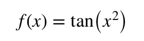 Equation 6: Derivative of tanx^2 pt.1
