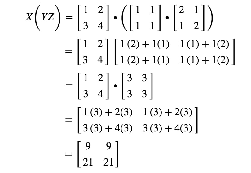 Equation 8: Associative Property example pt.3