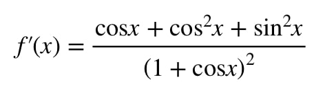 Equation 8: Derivative slope of function pt.7