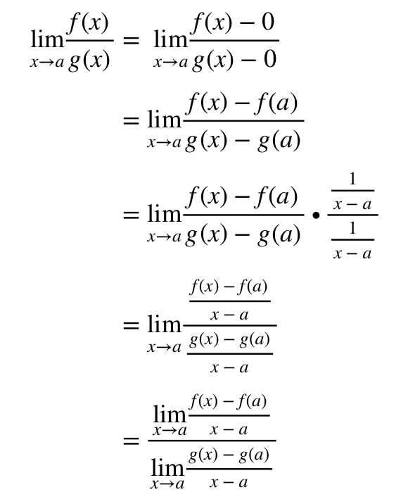 Equation 8: Deriving l’hopital’s rule pt.4