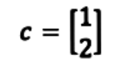 Equation 8: Vector c