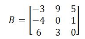 Equation 9: Matrix B