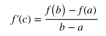 Formula 1: Mean Value Theorem