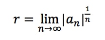 Formula 2: Root test