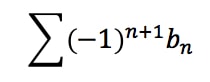 Formula 5: Alternating Series with power n+1