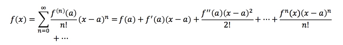 Formula 6: Taylor Series Expansion