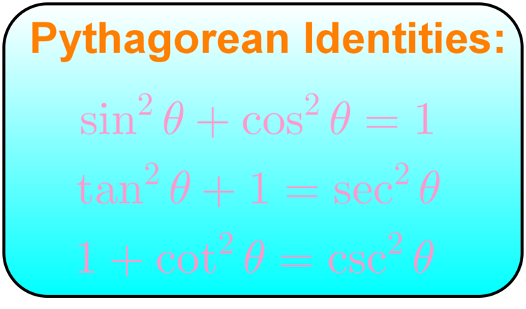 Pythagorean identities