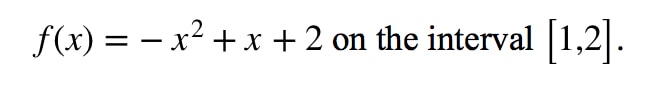 Question 1: Mean Value Theorem Derivative pt.1