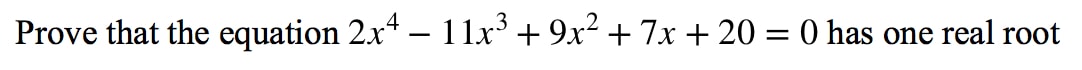 Question 3: Intermediate Value Theorem