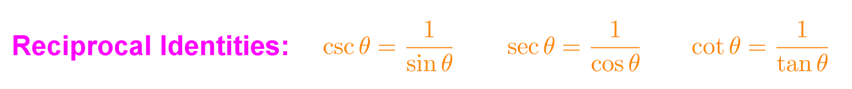 reciprocal identities