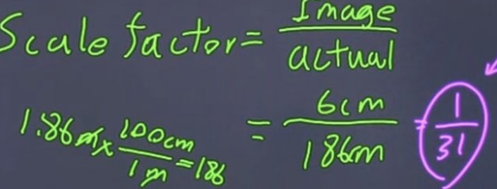Simplify scale factor after converting units